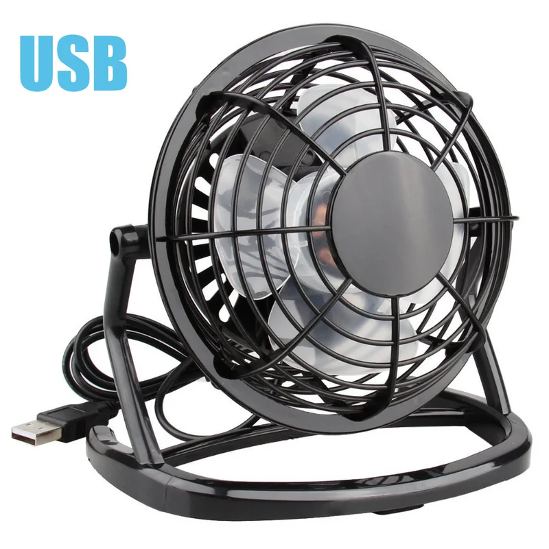 노트북 노트북 데스크탑 PC Ofiice 여름 냉각 팬 4 블레이드 회전식 USB 미니 팬 소켓 용 USB 자동 팬 데스크 쿨러