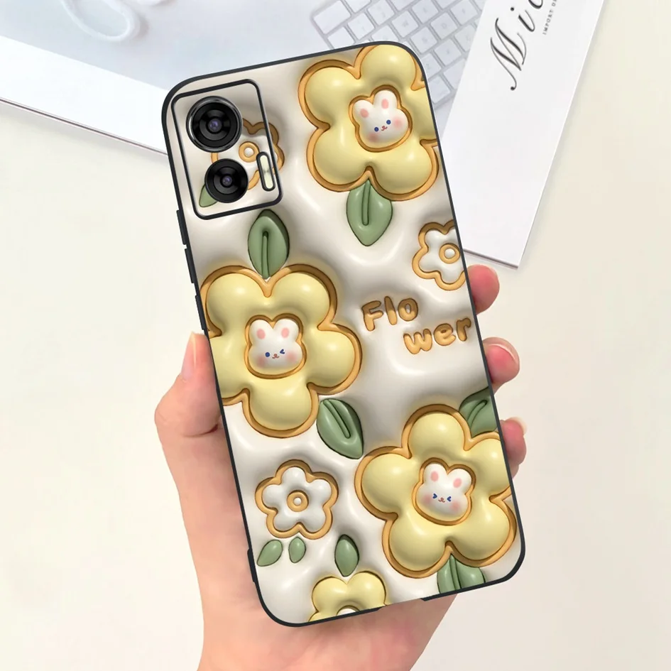 Cute Cartoon Tulip Shockproof TPU Phone Case - Anti-Fall Bumper Cover