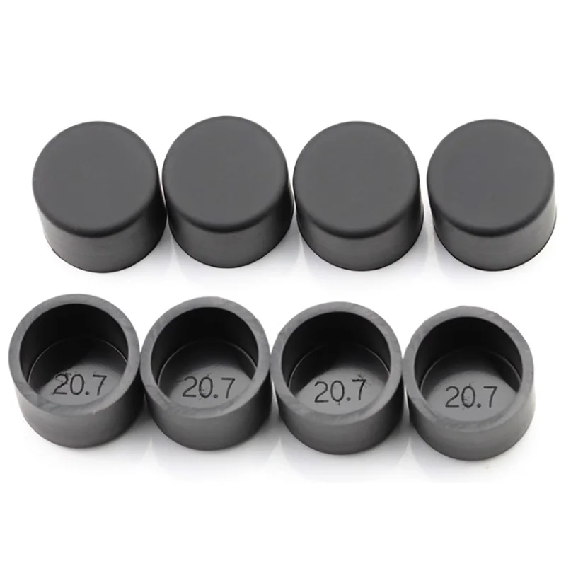 3mm-68.5mm Steel Pipe End Cover Caps Silicone Rubber Round Caps Table Chair Foot Pad Protective Cover Dust Seal pipe end cap rubber caps silicone rubber caps