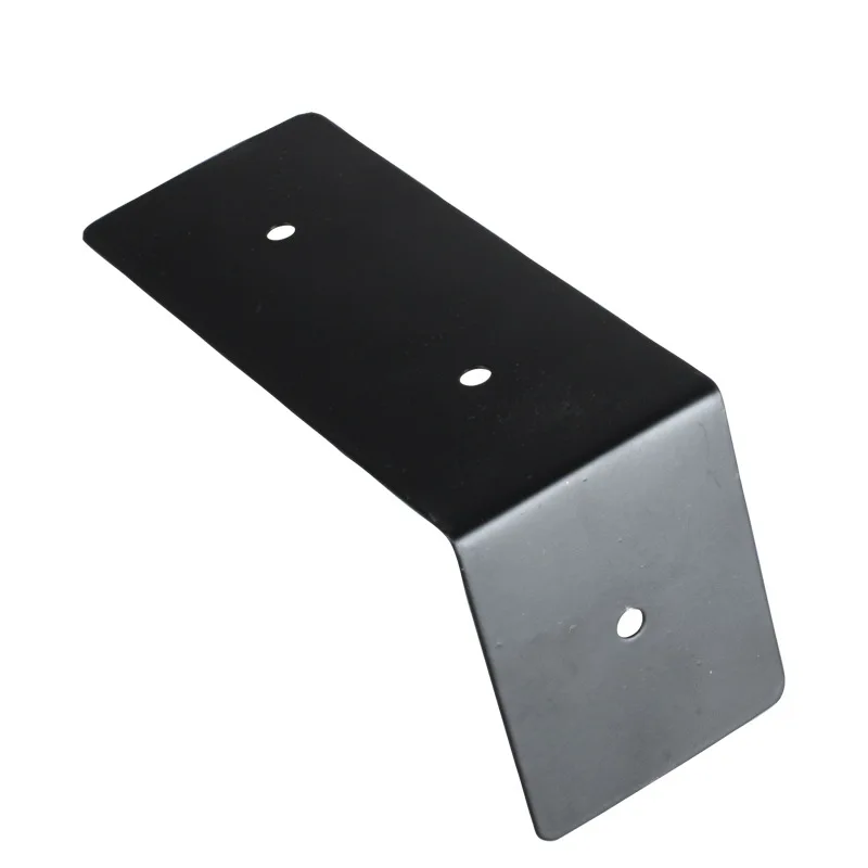 Schwarz Eisen Material Dekorative Box Ecke Code Halterung Board Connector L-förmigen Rechts-winkel Halterung 90 Grad Ecke halterung