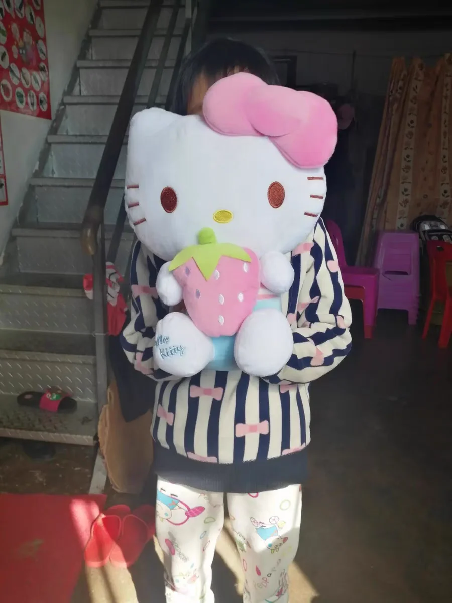 30cm~50cm Hot Kawaii Hello Kitty Plush Toys Pillow Doll Stuffed Animal  Plushies Home Decoration Peluche Girls Birthday Gifts