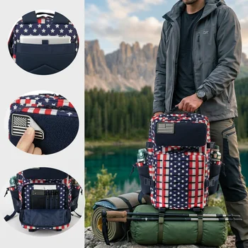 45L Tactical Outdoor Hiking Backpack 12
