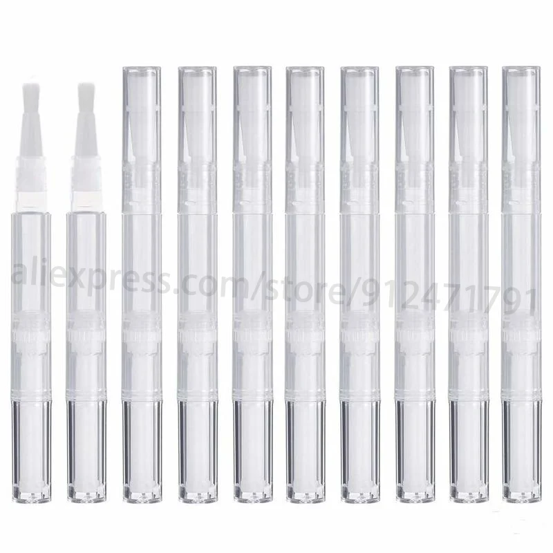3ml Transparent Twist Pens Empty Nail Oil Pen With Brush Empty Cuticle