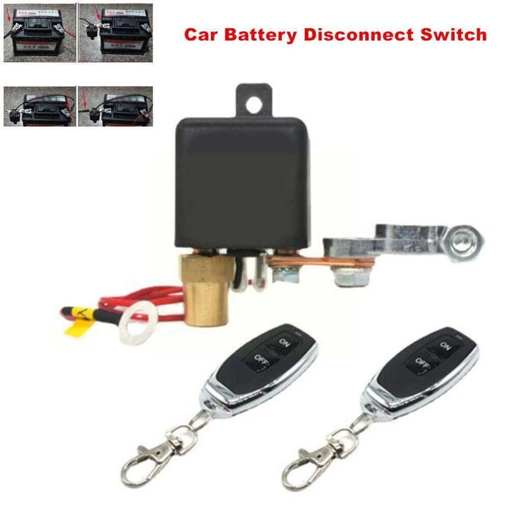 12v Universal Car Battery Switch 12v With 2 Wireless Latching Manual