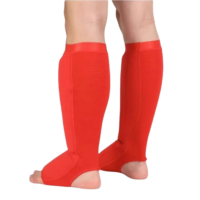 Kickboxing Shin Guards Wesing Kick Boxing MMA Muay Thai Shin Guards Insteps Ankle Support Martial Arts Competition Training Leg Protector Gear DBO