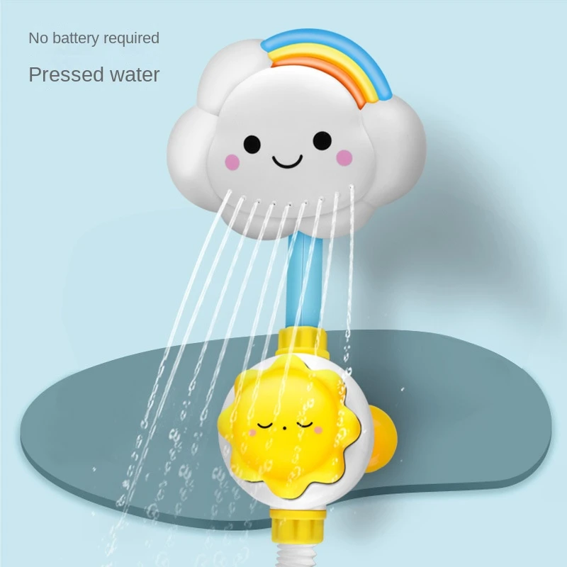 Baby Bath Toys Bathing Cute Swimming Water Spraying Clouds Flowers Shower Bath Toy Kids Monkey Caterpilla Water Playing Toy 6