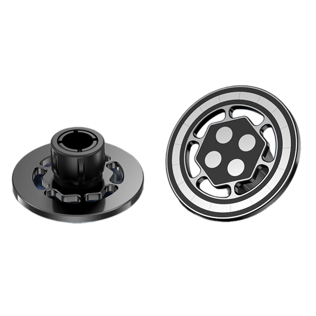 Enhanced Magnetic Car Phone Holder with 17mm Ball Head - Universal Mount & Ring Attachment