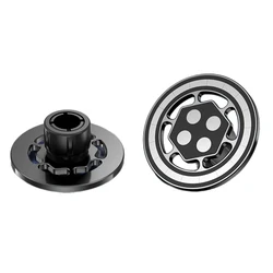 Enhanced Magnetic Car Phone Holder with 17mm Ball Head - Universal Mount & Ring Attachment (Type C Black)