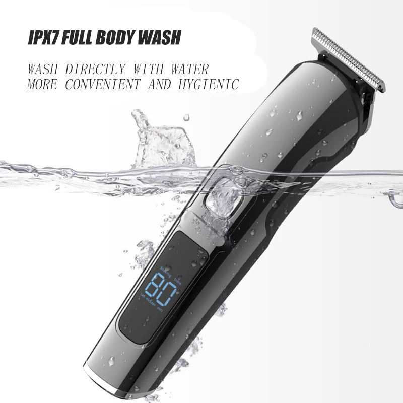 WAIKIL New Multi functional Men's Barber Rechargeable Cordless Waterproof Barber Professional Electric Trimmer sideburns trimmer 2