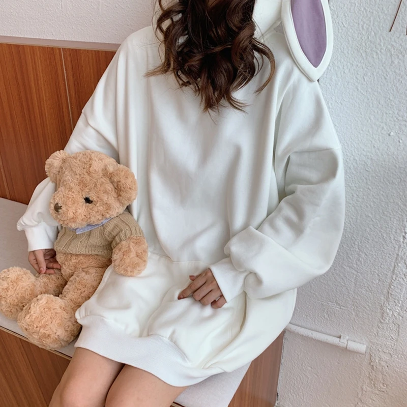 Sudaderas Con Capucha Japonas Kawaii Lolita Con Cremallera