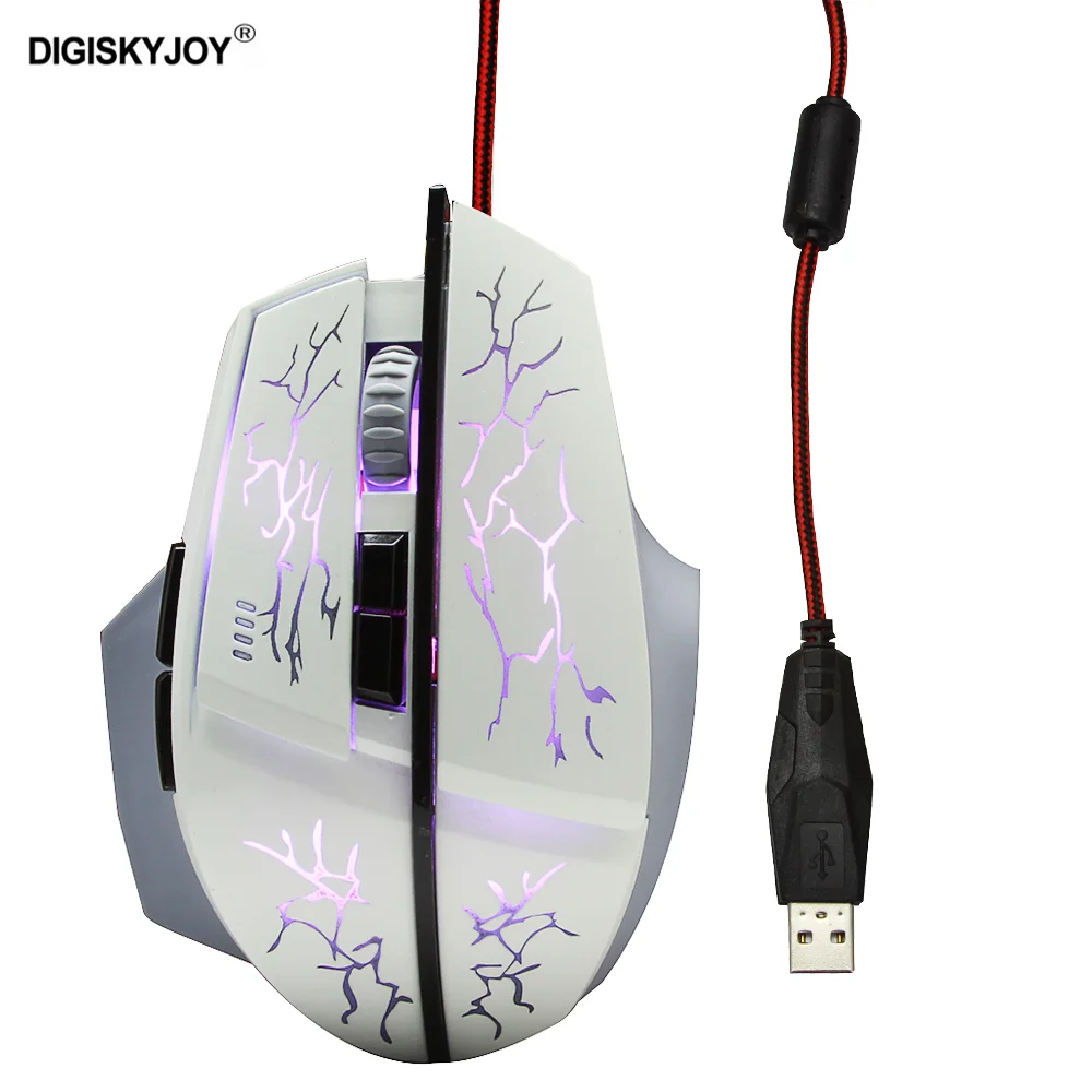 

Gaming Mouse Wired Ergonomic LED Light RGB Mause USB Optical Backlight Backlit Gamer Mice For PC Laptop Computer Gaming Macbook