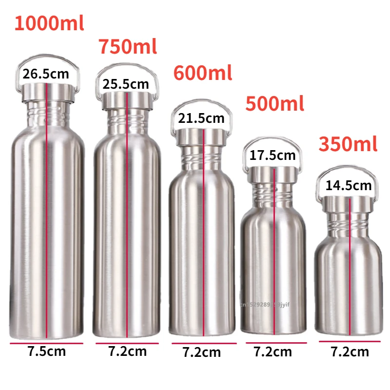 Large Capacity Stainless Steel Water Bottle with Lid for Sports and Outdoor Activities