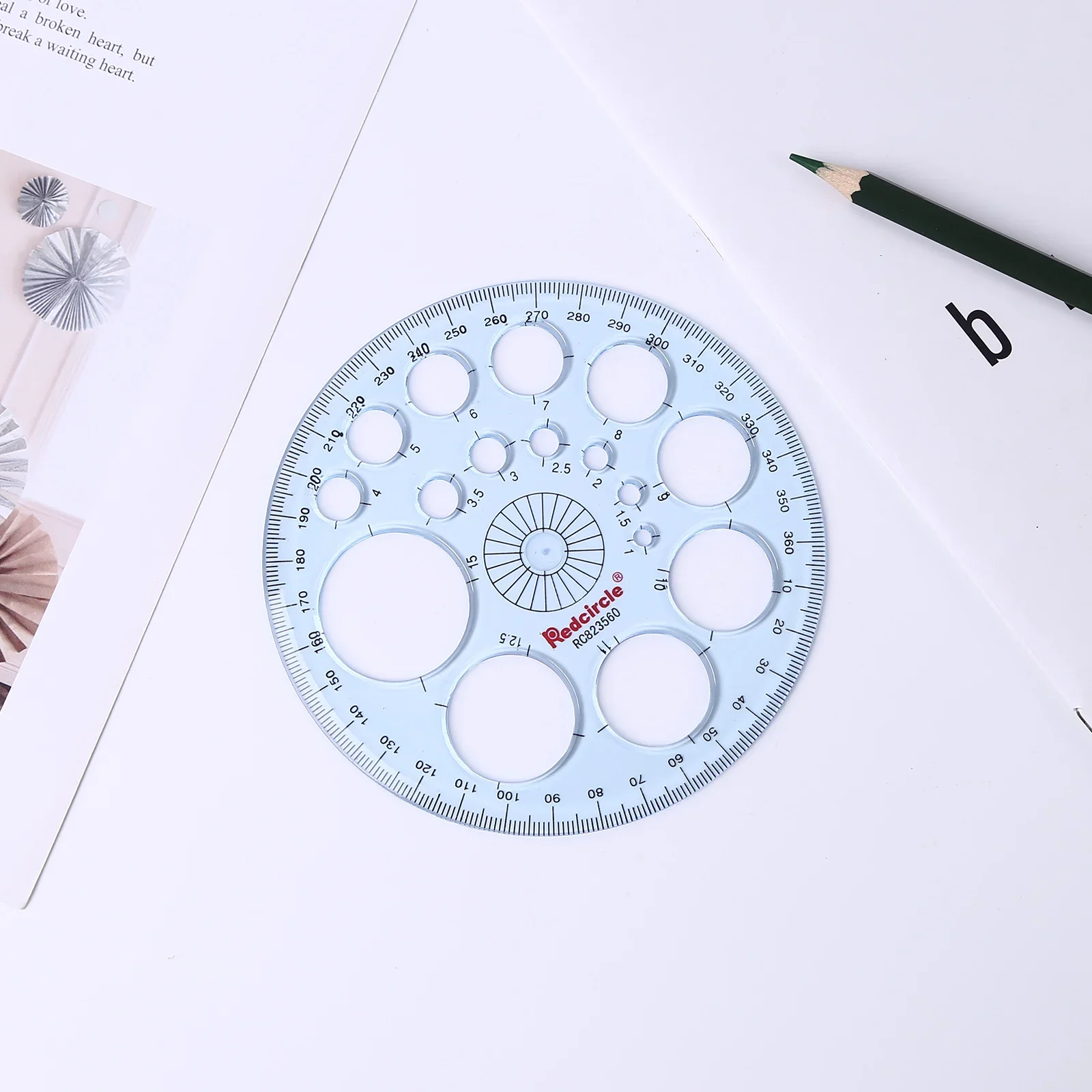 실용적인 기하학적 템플릿 플라스틱 측정자 원형 그림 그리기 템플릿 가정용 건축 거푸집용