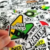 50pcs Funny JDM Styling Stickers Skateboard Luggage Bumper Bike Car Motorcycle Scooter Cool Decals Sticker Bomb Toy Waterproof 5