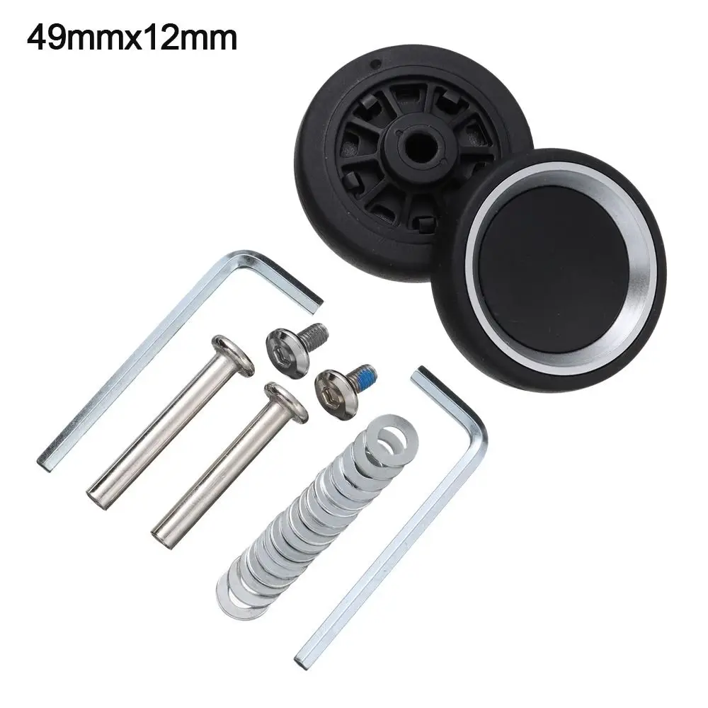 Silent Travel Luggage Wheels Repair Kit with Screws - Spare Parts