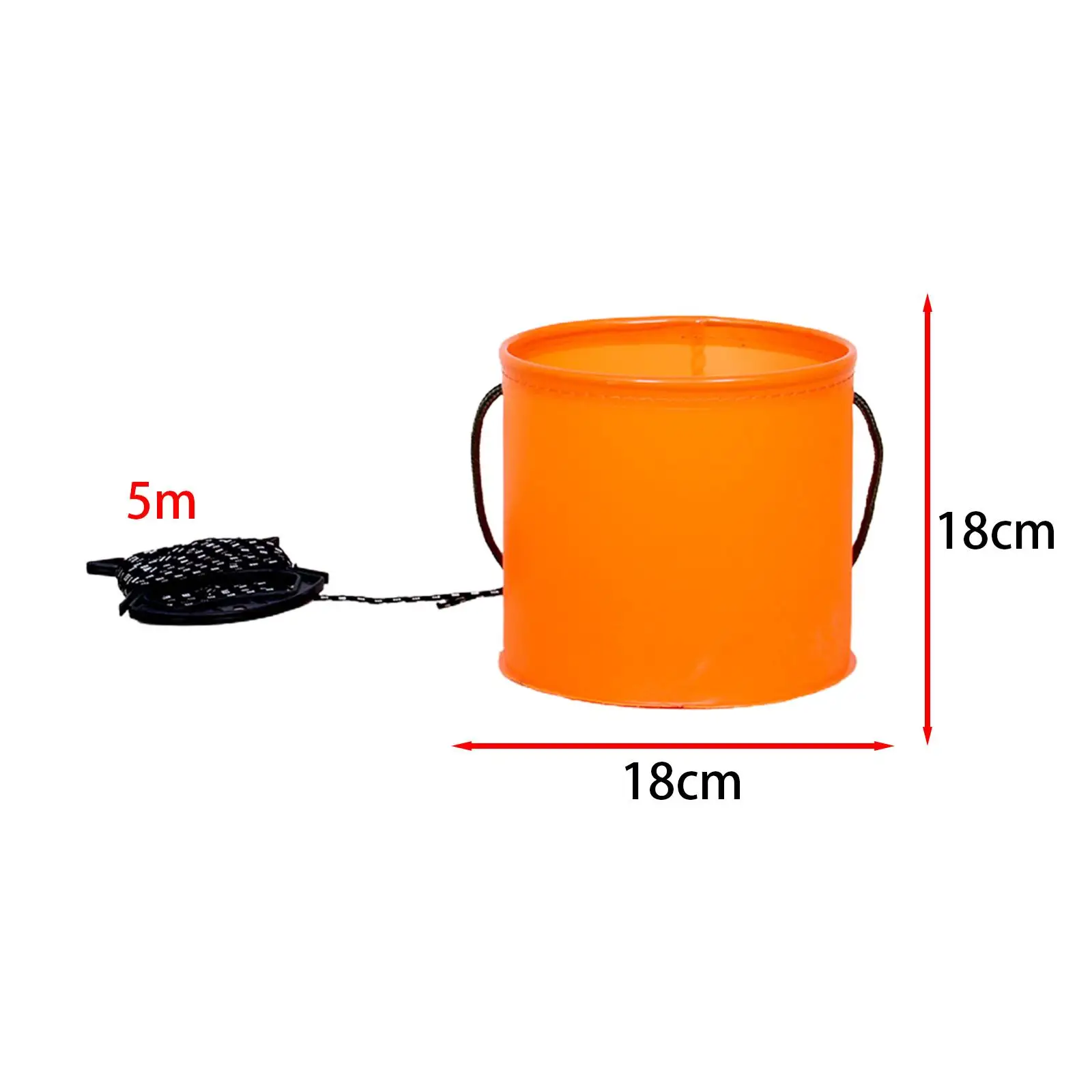 Live Fishing Lure Bucket Folding EVA Water Bucket for Daily Trips Outdoor