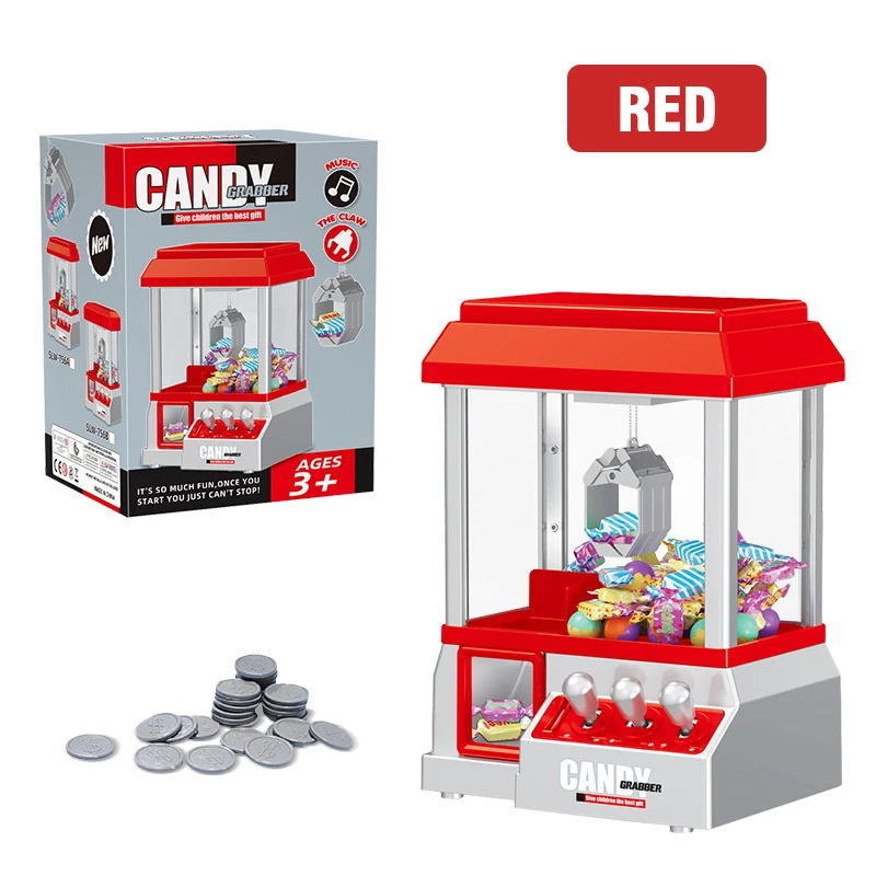 Electronic Candy Machine Arcade Game for Kids with Music and 24 Specie