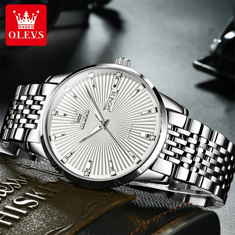 OLEVS Watches Men Luxury Top Brand New Fashion Men's Designer Automatic Mechanical Male Wristwatch Luminous Relogio Masculino
