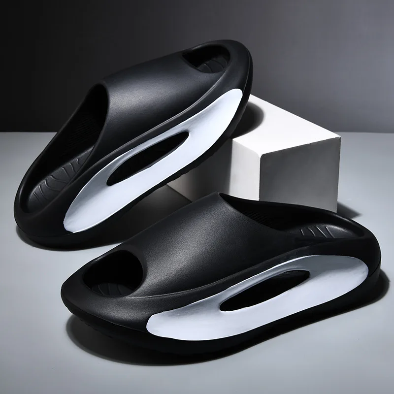 

New Summer Sneaker Slippers For Women Men Thick Bottom Platform Slides Soft EVA Hollow Unisex Sports Sandals Casual Beach Shoes