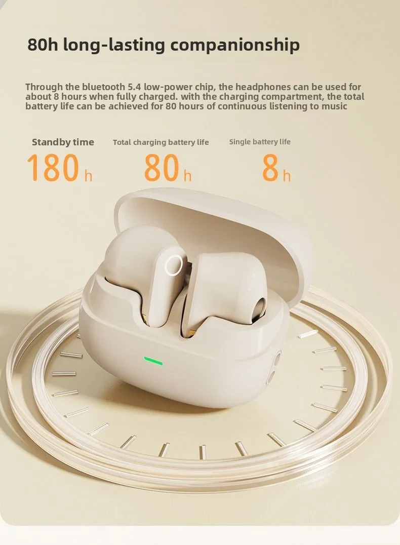 Mini Wireless Bluetooth Headphones with Noise Reduction and Long Battery Life -