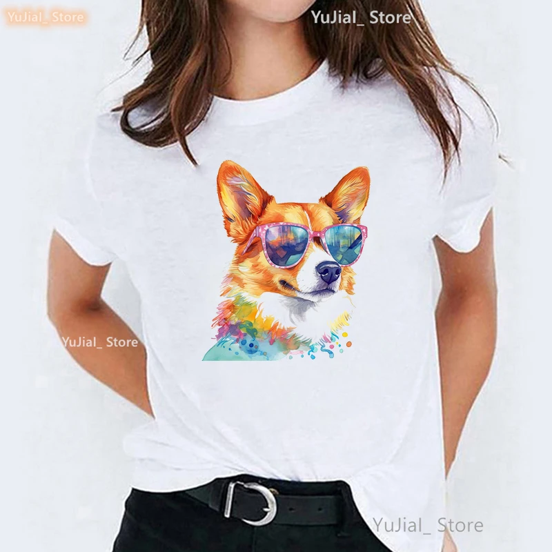 

Watercolor Bernese Mountain Print T Shirt Girls Harajuku Kawaii Dog Tshirt Women Summer Fashion Tops Tee Shirt Femme Streetwear