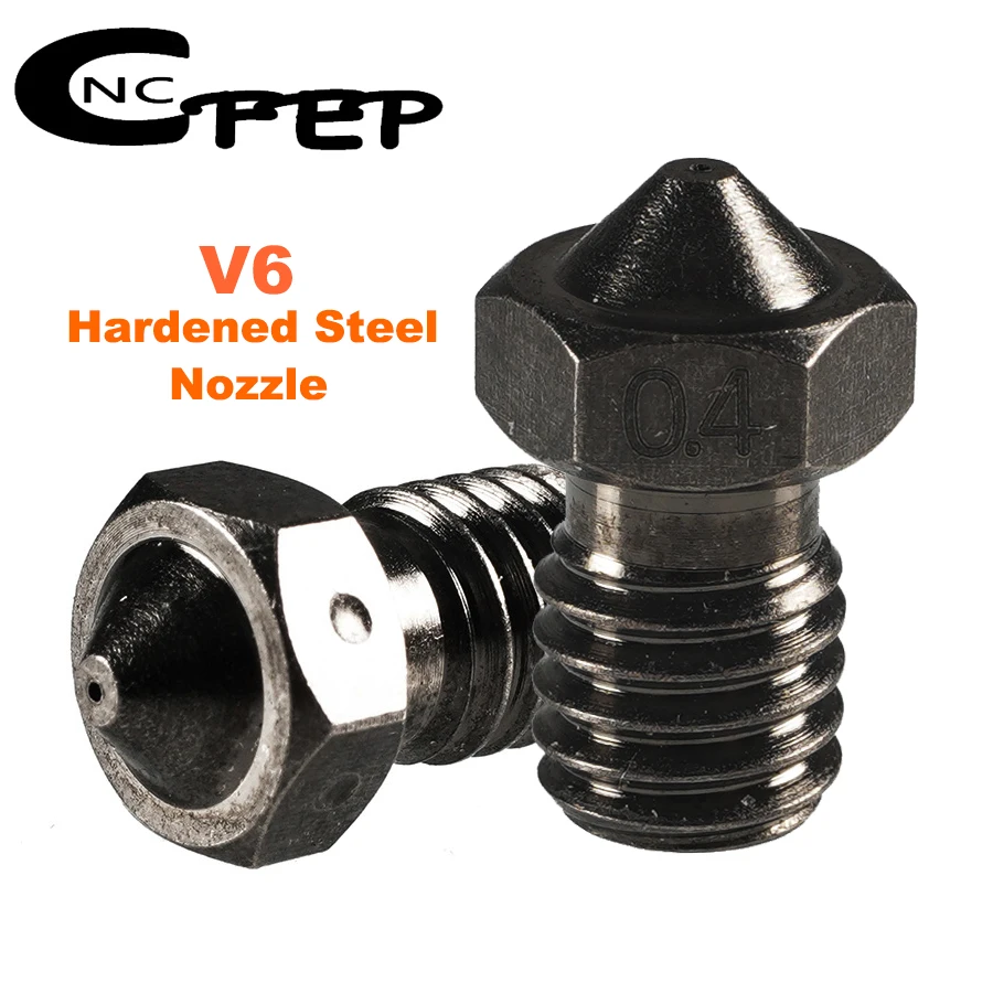 High Quality 2pcs E3D V6 Nozzle Hardened Steel V6 Nozzles Corrosion