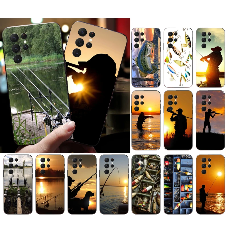 

Phone Case for Samsung Galaxy S23 S22 S21 FE S20 Ultra S20 S22 S21 S10E S20FE Note 10Plus 20 Ultra Fishing Fisherman Hunting Man