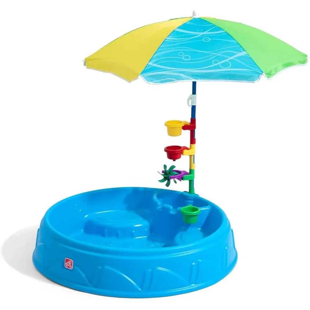 

Sunshade Pool, Outdoor Summer Swimming Pool with Umbrella, Easy To Assemble, 7-piece Set of Accessories, Swimming Pool
