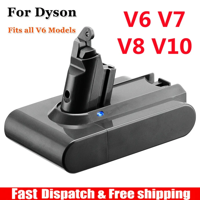 21.6V 6000mAh V6 V7 V8 V10 Replacement Battery for Dyson All Series DC62  SV10 SV11 SV12 Cord-Free Vacuum Handheld Vacuum Cleaner