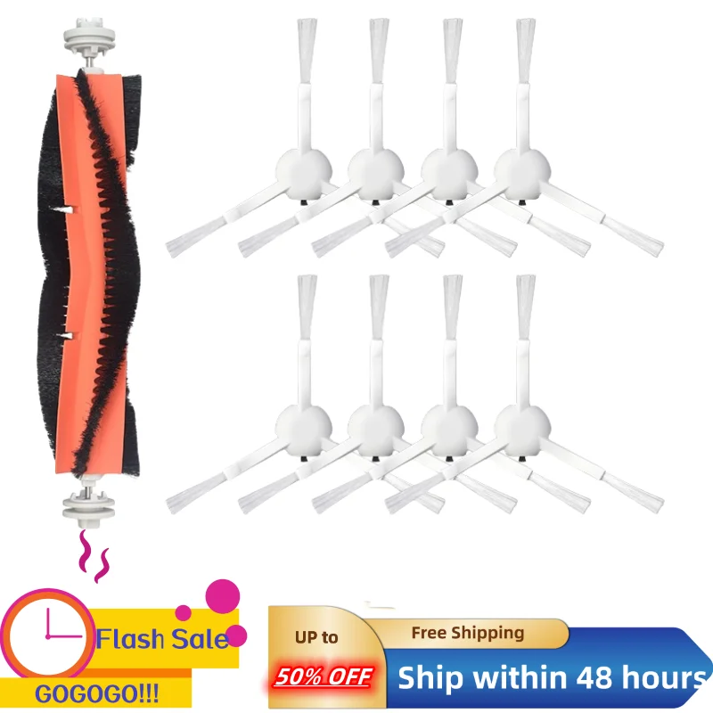 

for Xiaomi Dreame F9 Sweeper Vacuum Cleaner Accessories, 8 Side Brushes, 1 Roller Brush Cleaning Tool Kit