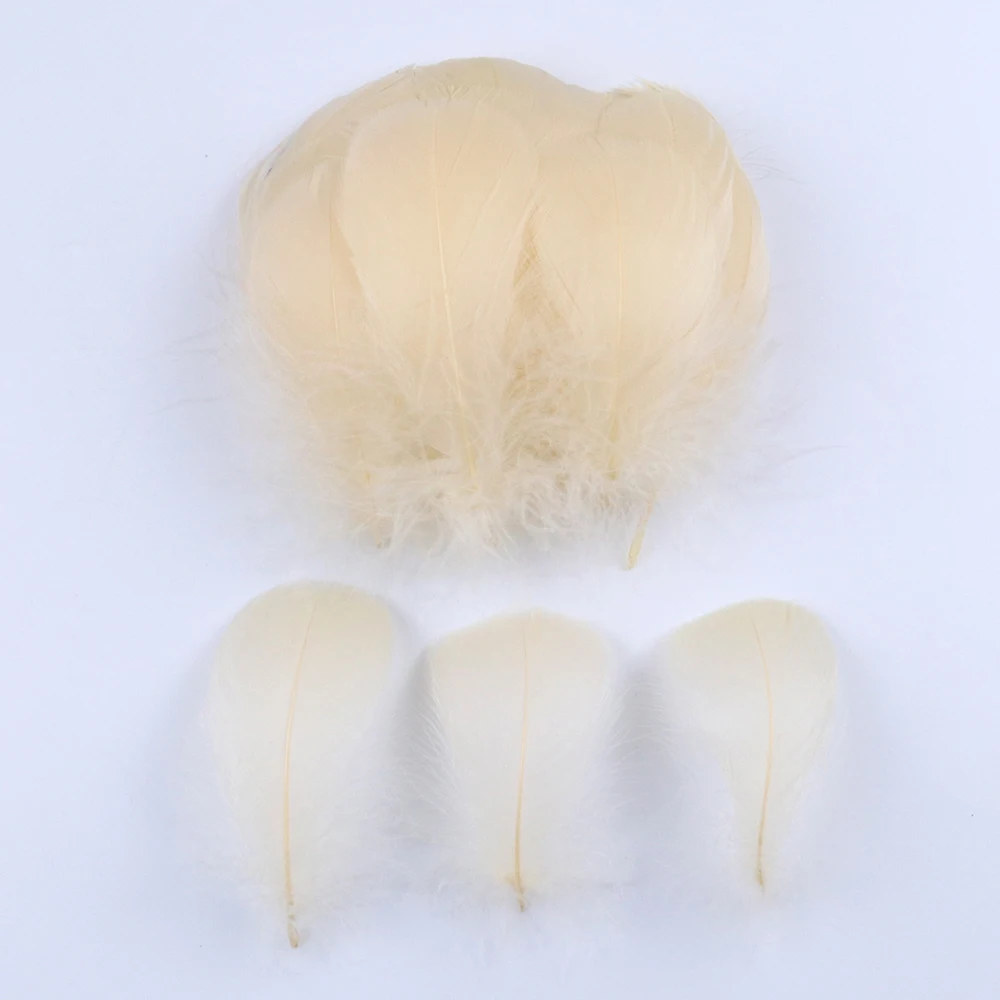 Lot De 100 Plumes D'oie Naturelles - Décoration Douce - Plumes
