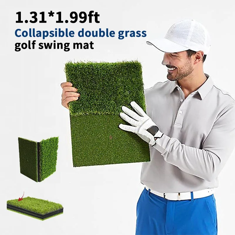 접이식 고강도 골프 히팅 매트, 10mm EVA 고무 뒷면이 있는 연습 매트, 실..