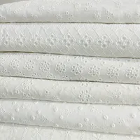 Embroidery Lace 100% Cotton Fabric Water Soluble Hollow Small Flower For Sewing Dress Clothes DIY Handmade Crafting By Half Yard
