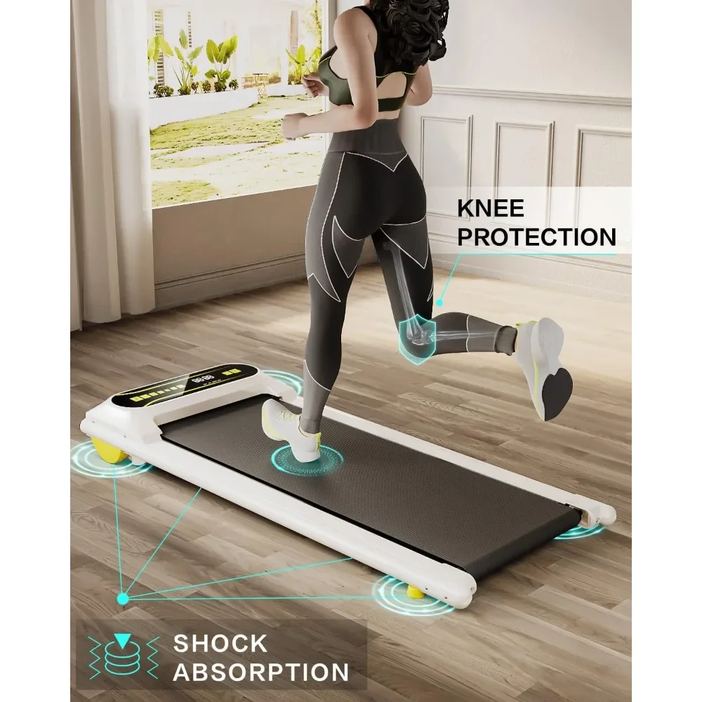 Electric Treadmill Portable Mini Walking Treadmills for Home/Office 2.25HP Walking Jogging Machine with 265 lbs Weight Capacity Remote Control