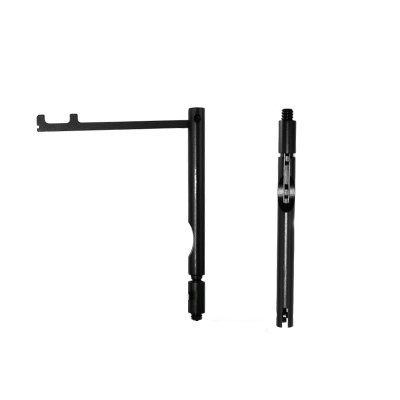 Metal Stick Holder Camping Lantern Pole 1/4 Thread Light Hanger for Hiking Outdoor Travel Picnic Folding Round Table