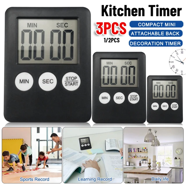 Rechargeable Digital Kitchen Timer for Cooking, Magnetic Timers