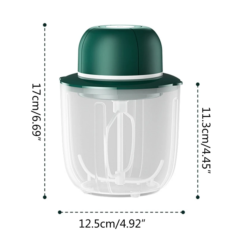 USB Rechargeable Electric Whisk Egg Beater Coffee Household Milk Shaker Mixer Frother Foamer