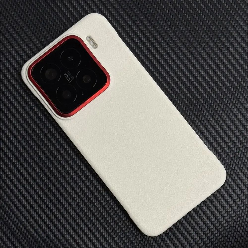 Luxury Leather Ultra-Thin Shockproof Bumper Case - Borderless Back Cover