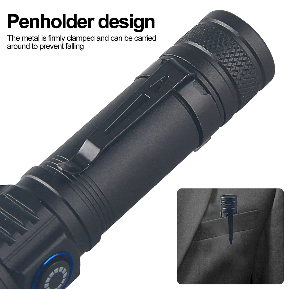 미니 365nm 395NM UV 손전등 자외선 블랙 라이트 USB 충전식 보라색 Linternas 카펫 애완 동물 소변 감지기 캐치 전갈