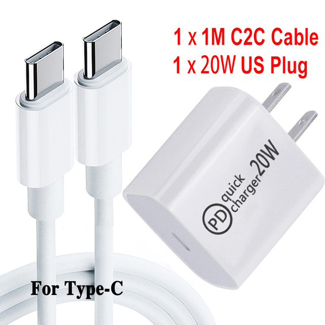 C 20W Power Charge USB Type C Wall Charger for MacBook Pro/Air iPad Pro 2019 MateBook For Xiaomi mi 10 mi a3 a2 Redmi Note 9