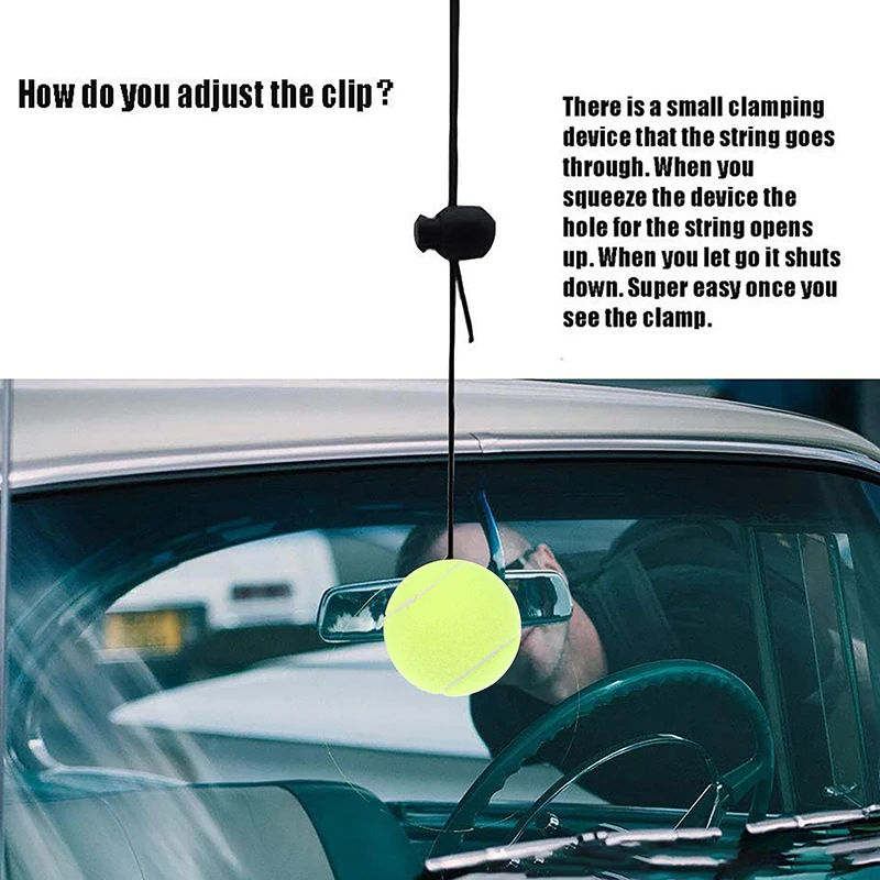 2Pcs Garage Tennis Ball Parking Aid Parking Guide System For Car Stop IndicatorParking Assist Ball Aid-Parking Kit Garage Car
