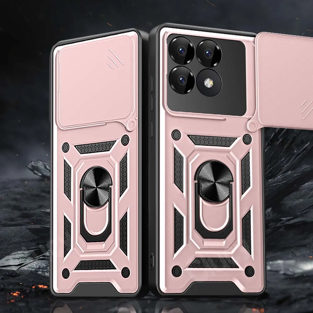 Shockproof Armor Case with Car Holder and Camera Lens Protection