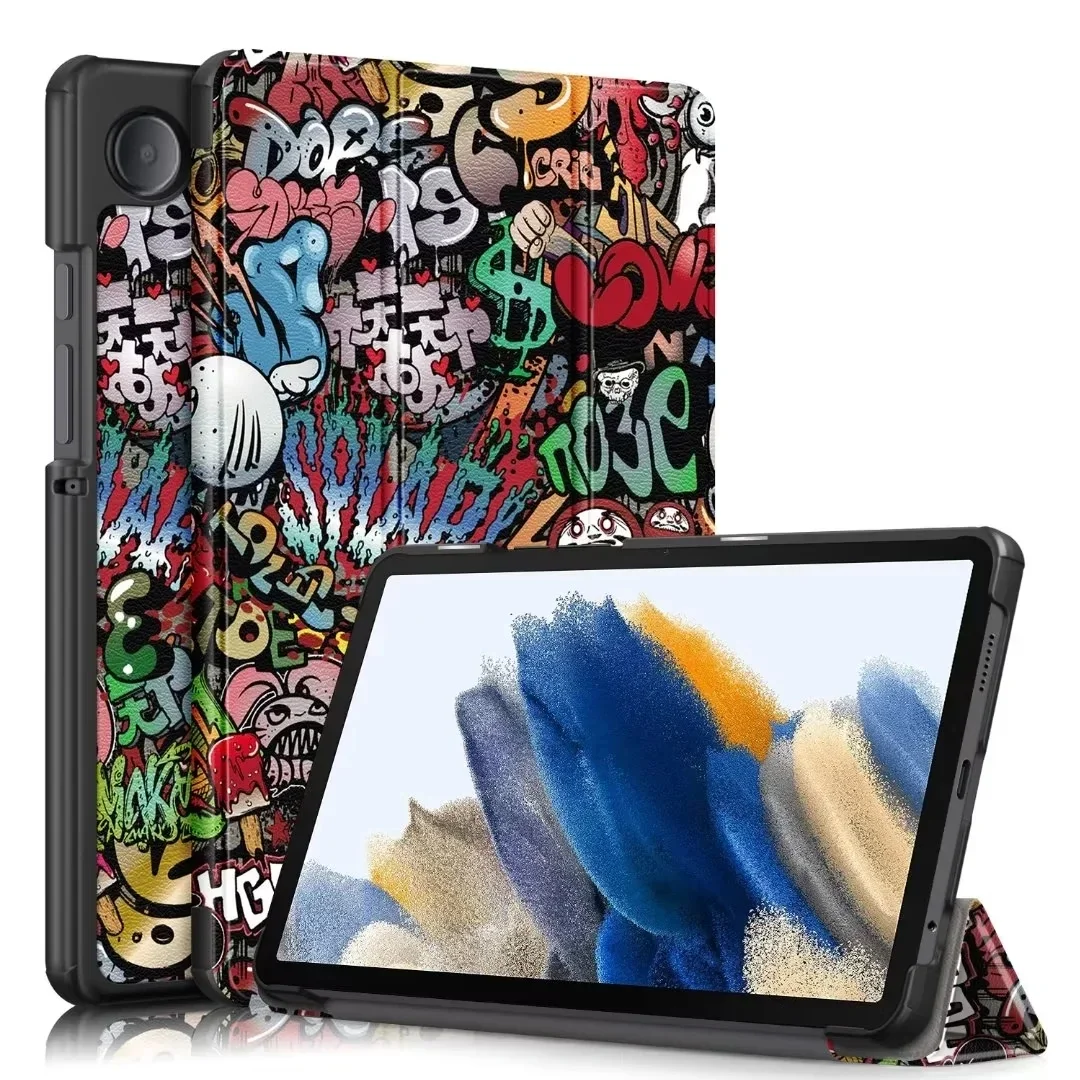 Per Samsung Galaxy Tab A9 Custodia 8.7 Pollici Trifold Pu Cover In Pelle Funda Per Galaxy Tab A9 2023 8.7 "Sm-X110 X115 X117 Custodia Coque