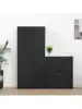 CMY Metal Storage Cabinet Locking Storage Cabinet with Two Drawers 36" H Steel Cabinet with Adjustable Shelf for Office 6