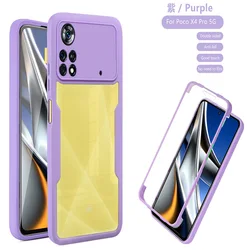 360° Full Body Phone Case with Built-In Screen Protector - Durable, Sleek Protection for Poco M3 Pro (Lavender)