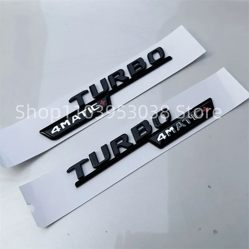 3D ABS Black CLS53 Turbo 4matic Emblem Car Trunk AMG Badge Rear Star Sticker For Mercedes Benz CLS53 AMG Accessories