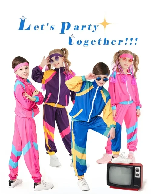 90s 80s Look Boys 70 80 90 S Outfit Kids Boys 80s 90s Shell Suit Party