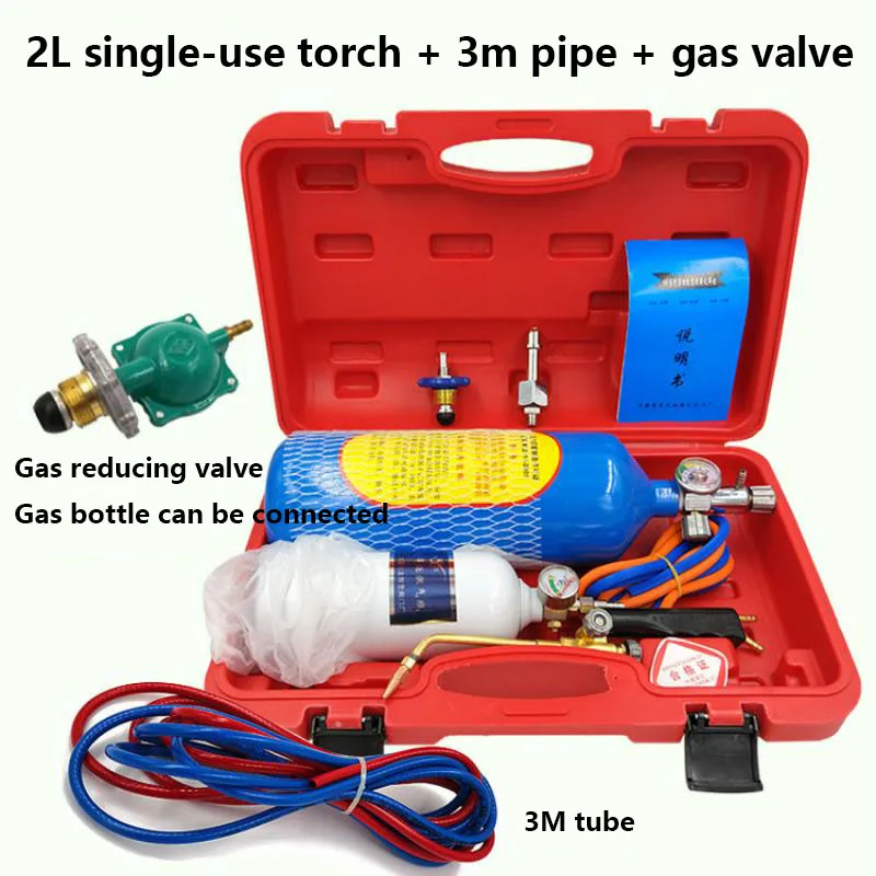 2L Portable Welding Torch Set Small Oxygen Welding Tool Refrigeration Maintenance Welding Tool 4