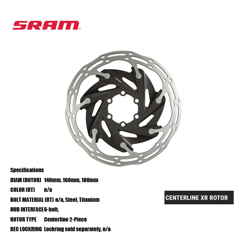 Sram-ローターxr (clx-r) センターライン,140/160mm,2ピース設計,軽量