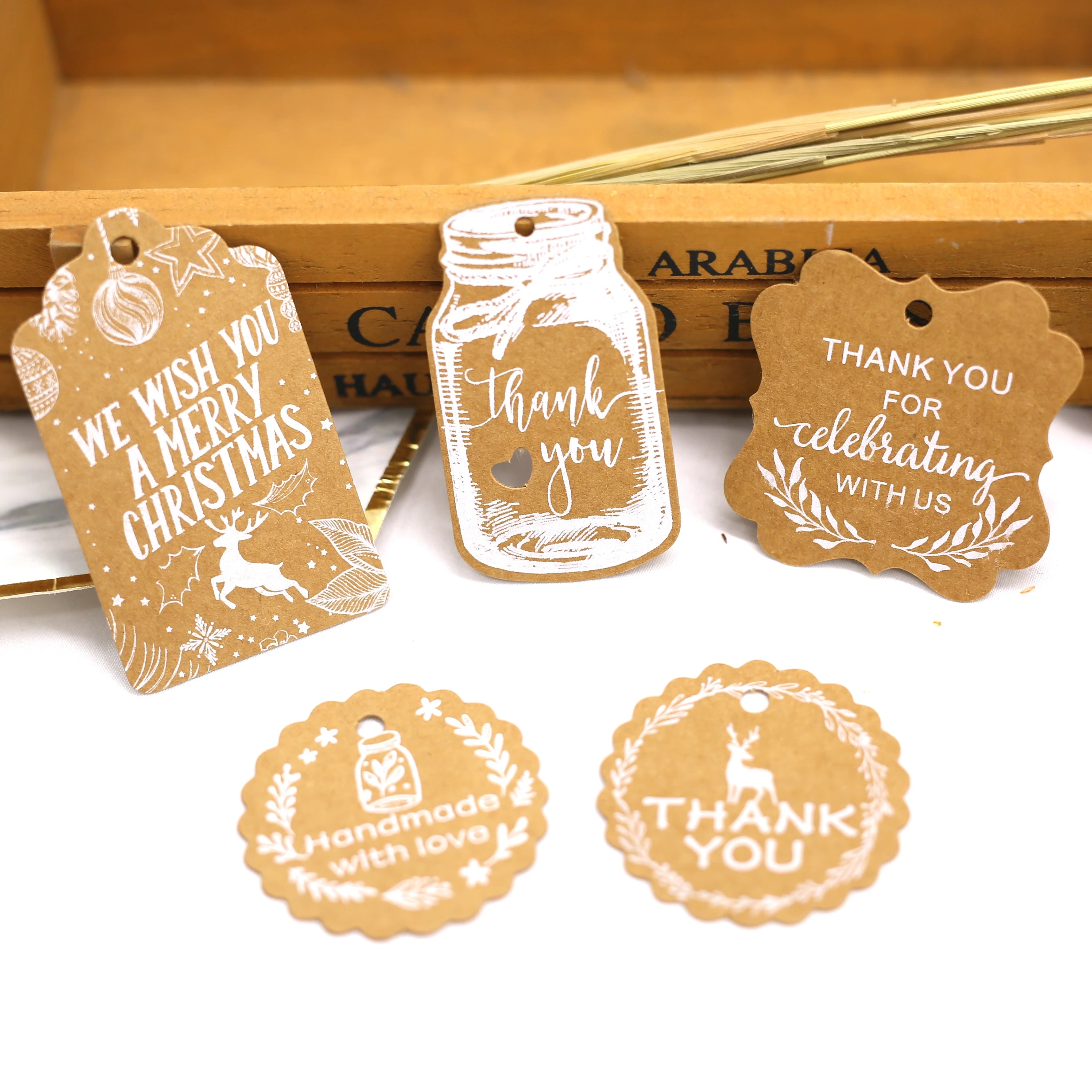 Heart Shaped White Black Brown Kraft Paper Tags Gardening Labels DIY Wedding Note Blank Craft Gift Tag 6.5*5cm 50pcs/lot